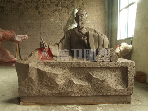 苏州留园小学人物雕塑群