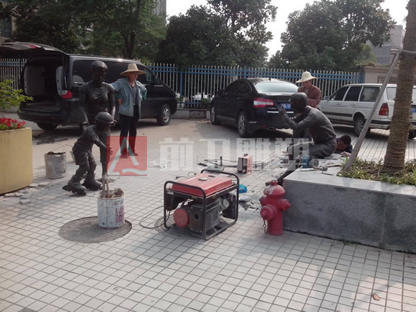 无锡金马景观绿化人物群雕